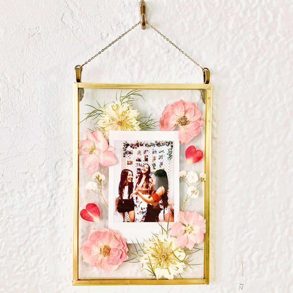 Handmade Petal Print Pressed Flower Frame