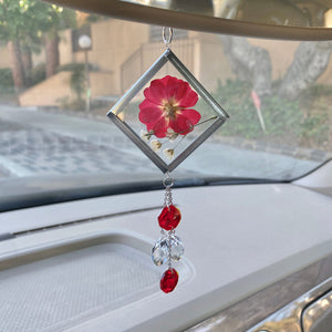 Handmade Petal Print Sun Catcher