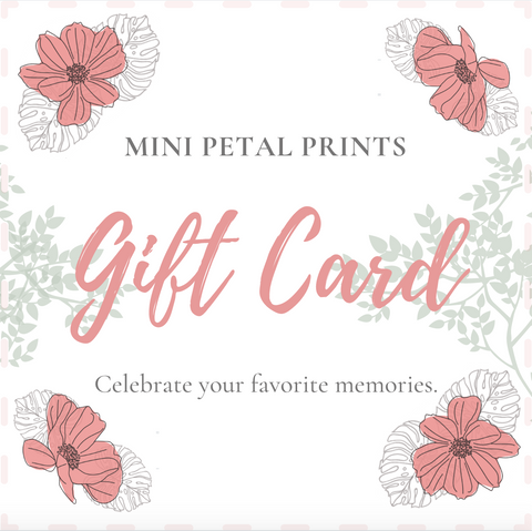 Mini Petal Prints Gift Card